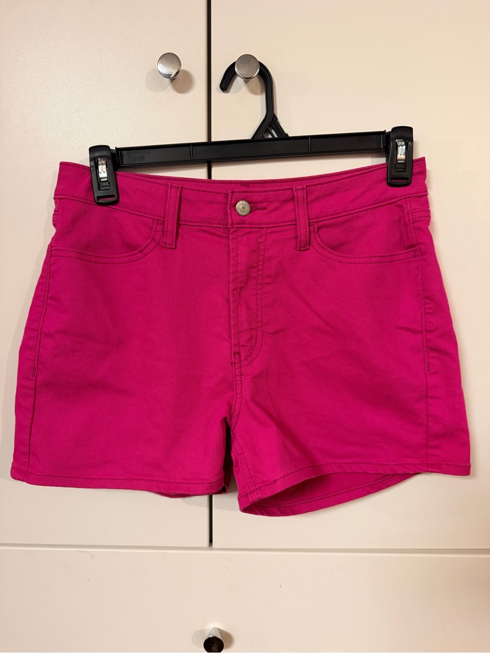 Women's Old Navy High-Rise Wow Pink Denim Shorts